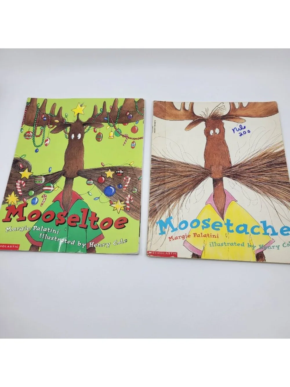 Moosetache & Mooseltoe Lot of Children's Books by Margie Palatini - BK153